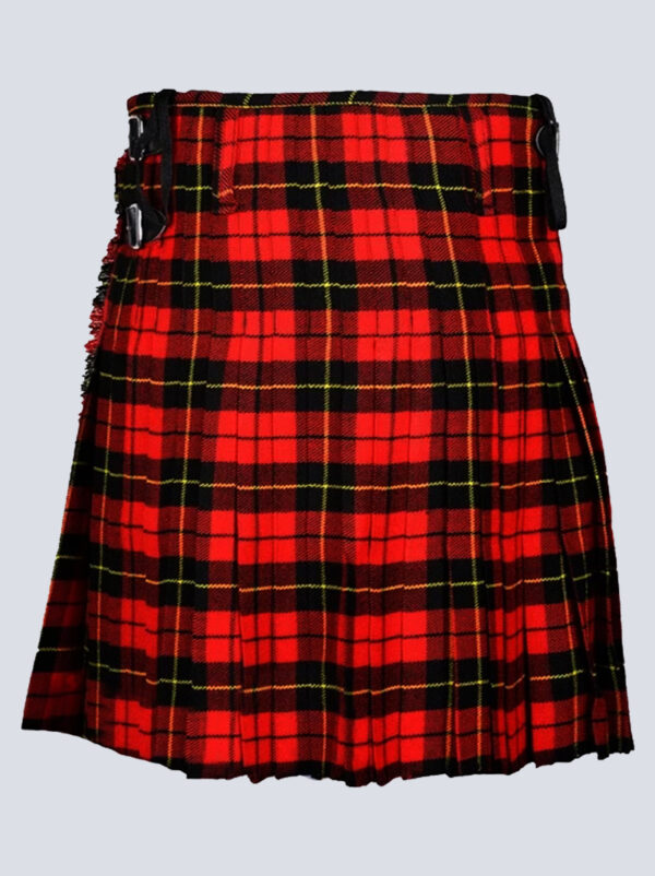 Ladies Wallace Tartan Midi Kilt Skirt - Image 3