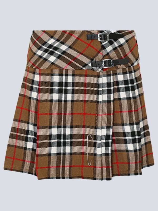 Scottish Camel Thomson Mini Tartan Skirt