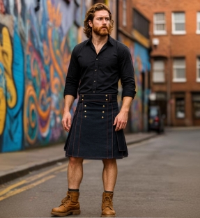 denim-kilt