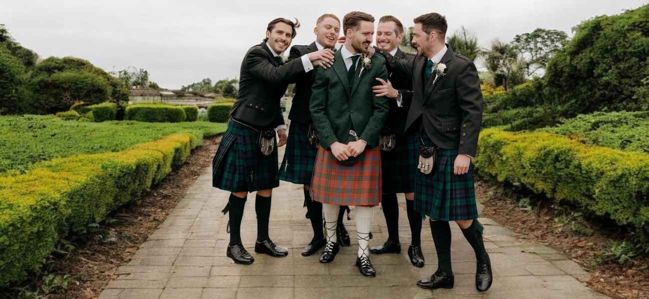 Traditional Mens Tartan Kilt Outfit